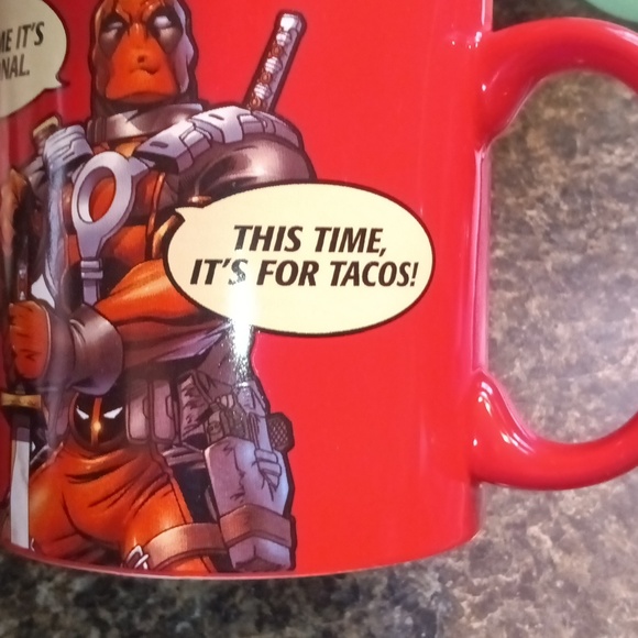🆕Marvel DEADPOOL “This time it's personal” “This time it's for Tacos!” 20oz Mug - Picture 5 of 6